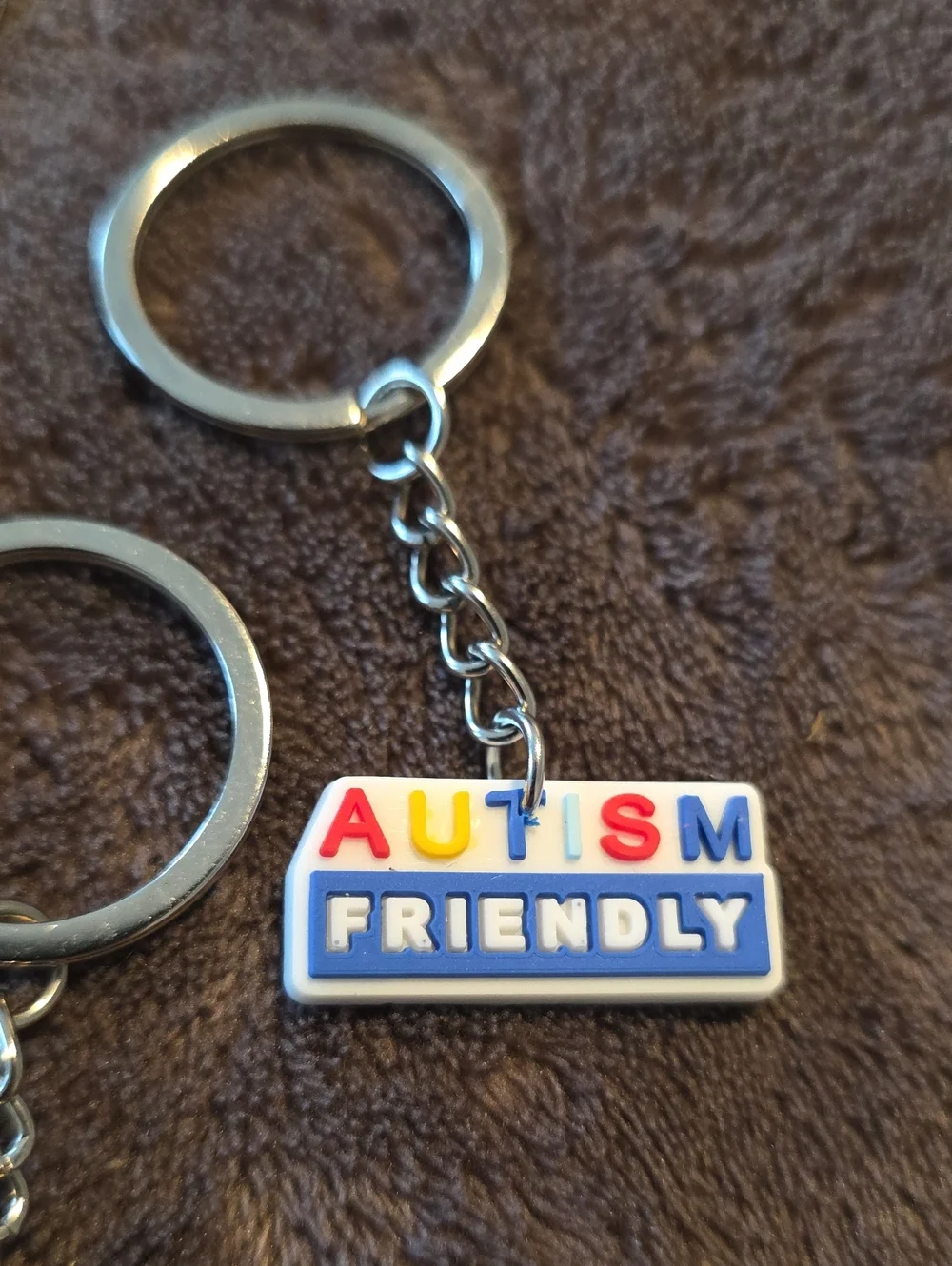 Autism Awareness Neurodiversity Keychain Set 5pc Puzzle Infinity